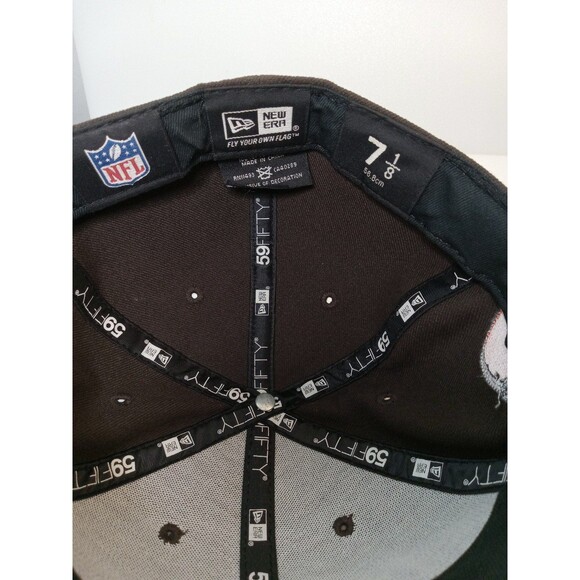 Cleveland Browns NFL 59Fifty New Era Fitted Ball Cap Size 7 1/8 - Picture 9 of 12